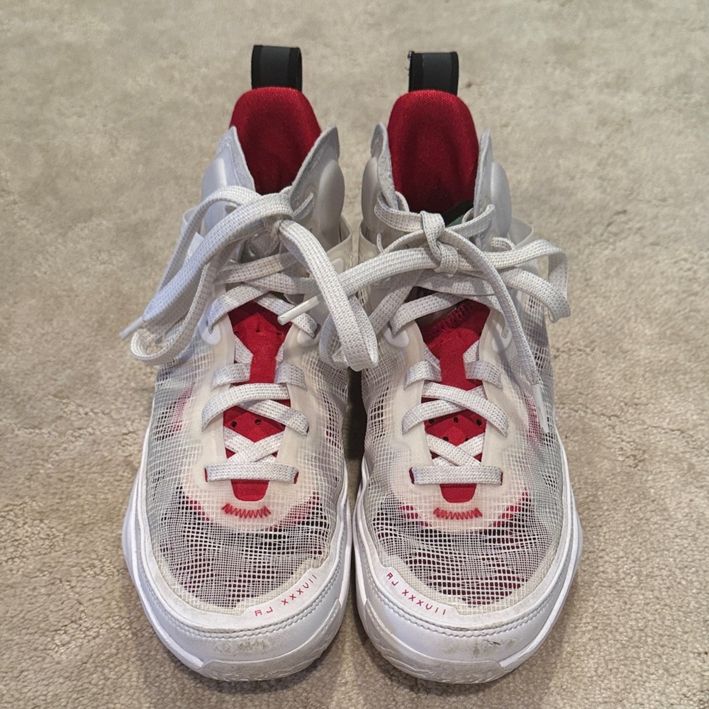 Kids Red and White Michael Jordan Sneakers